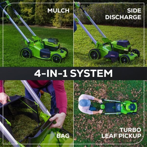 60V 21" Self Propelled Lawn Mower 8.0 Ah Battery & Rapid Charger
