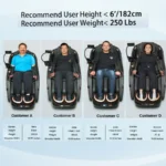 Massage Chair Full Body,Zero Gravity SL-Track Shiatsu,Back Heat,Voice Control,Body Scan,Legrest Extension - Black - Image 9