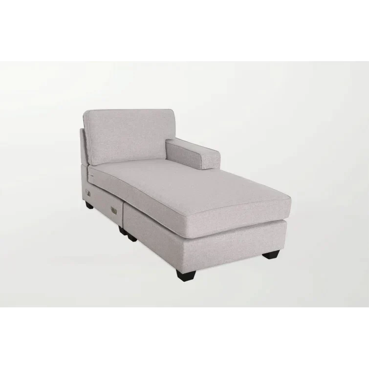 137" Wide Reversible Modular Corner Sectional with Ottoman - Image 4