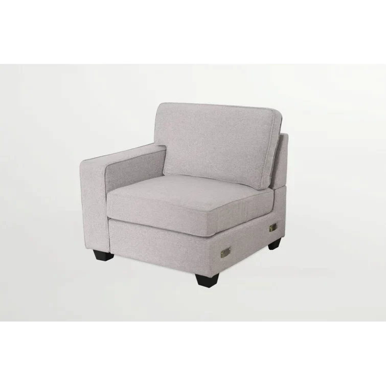 137" Wide Reversible Modular Corner Sectional with Ottoman - Image 5