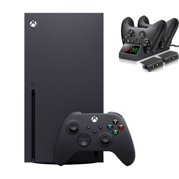Xbox Series X Video Game Console, Black bundle with Ozeal Charger