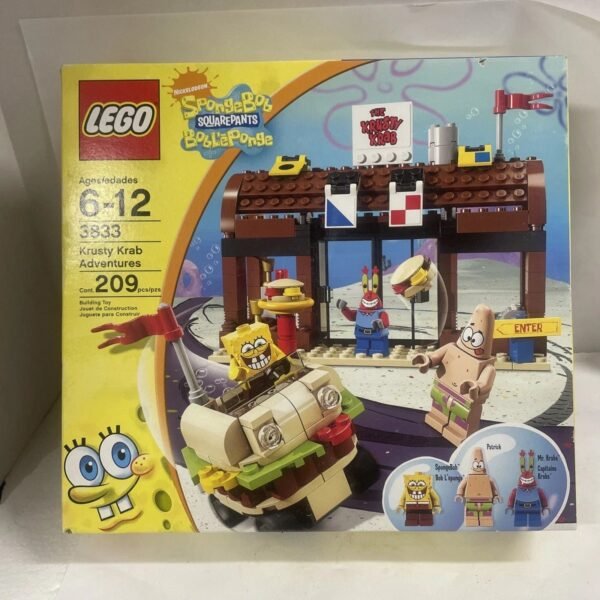 Lego Krusty Krab Adventures #3833 SpongeBob SquarePants-Factory Sealed Set M member432453 (5521)