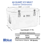 60 Quart Ice Vault Roto-Molded Cooler - Image 6