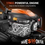 170cc 22" 3-in-1 Gas Self-Propelled Lawn Mower - Image 5