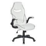 OSP Home Furnishings - Xeno Gaming Chair in Faux Leather - White - Image 2