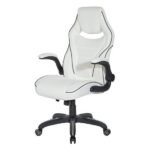 OSP Home Furnishings - Xeno Gaming Chair in Faux Leather - White - Image 3