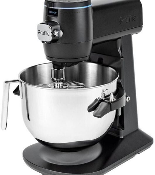 GE Profile - 7 Quart Bowl- Smart Stand Mixer with Auto Sense - Carbon Black