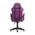 CorLiving Ravagers Gaming Chair - Purple and White - Image 5