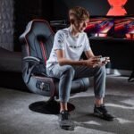 X Rocker - Torque Bluetooth Audio Pedestal Gaming Chair with Subwoofer and Vibration - Black - Image 3
