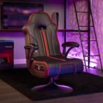 X Rocker - Torque Bluetooth Audio Pedestal Gaming Chair with Subwoofer and Vibration - Black - Image 7