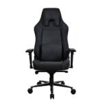 Arozzi - Vernazza Series Top-Tier Premium XL Supersoft Upholstery Fabric Gaming Chair - Pure Black