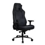 Arozzi - Vernazza Series Top-Tier Premium XL Supersoft Upholstery Fabric Gaming Chair - Pure Black - Image 2