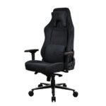 Arozzi - Vernazza Series Top-Tier Premium XL Supersoft Upholstery Fabric Gaming Chair - Pure Black - Image 5