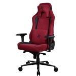 Arozzi - Vernazza Series Top-Tier Premium Supersoft Upholstery Fabric Gaming Chair - Bordeaux - Image 5