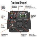 4,000-Watt Gas Powered Portable Inverter Generator with Recoil Start, LED Data Centers. - Image 6