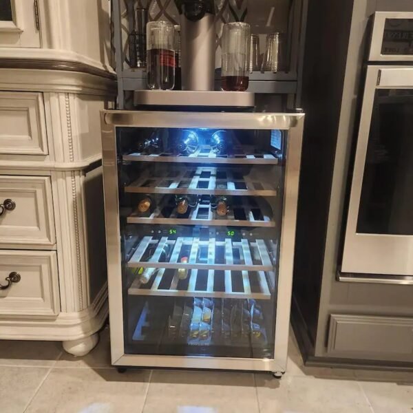 45 Bottle Two-Zone Wine Cooler - Stainless Steel