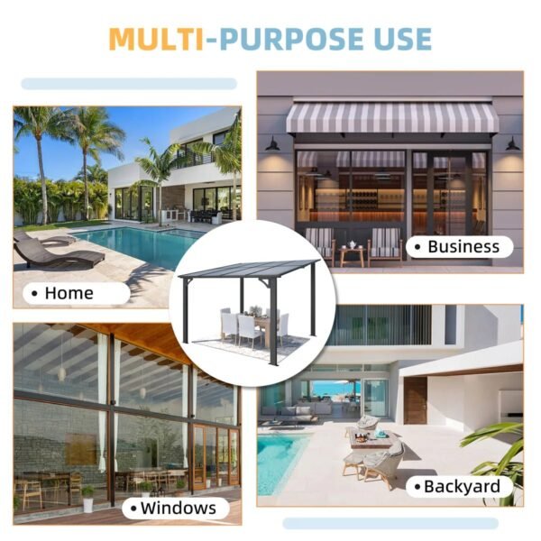 Aluminum Pergola with Canopy