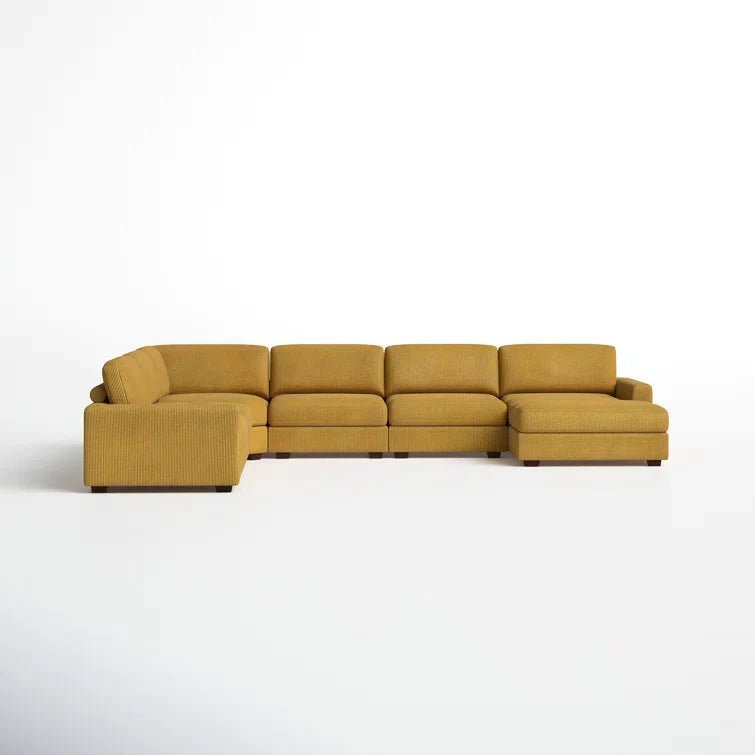 Aristedes 6 - Piece Corduroy Sectional - Image 14