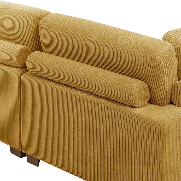 Aristedes 6 - Piece Corduroy Sectional - Image 15