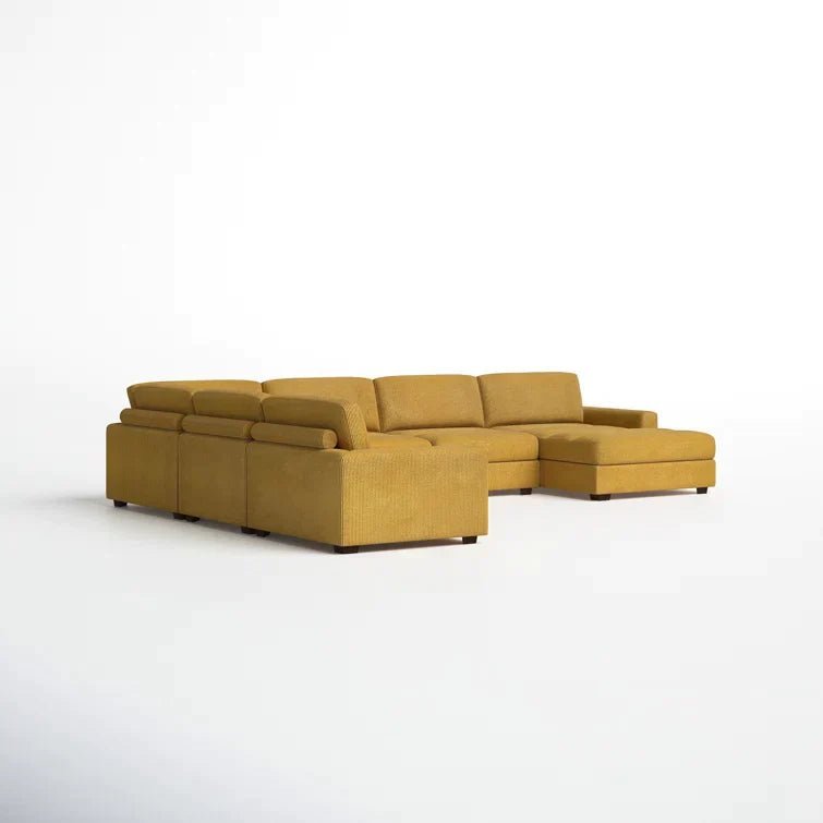Aristedes 6 - Piece Corduroy Sectional - Image 17