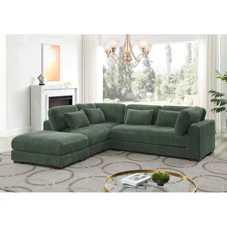 Beeston 3 - Piece Corduroy Sectional - Image 14