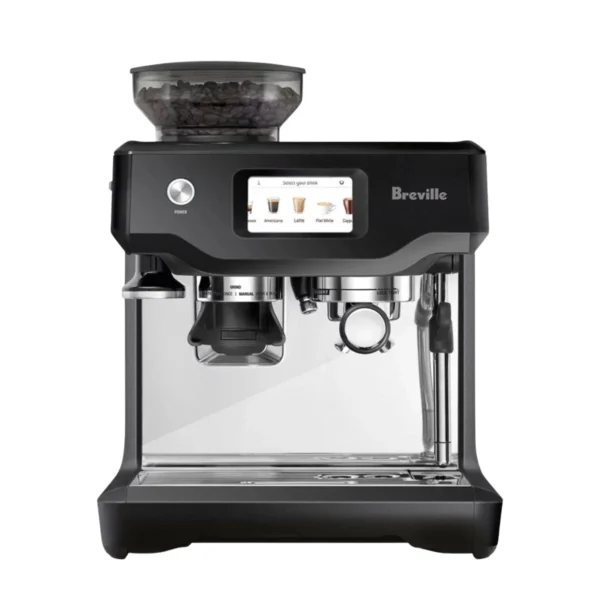 Breville – the Barista Touch Espresso Machine with 15 bars of pressure, Milk Frother and intergrated grinder – Black Truffle