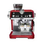 De’Longhi – La Specialista Prestigio Espresso Machine with Active Temperature Control and Dual Heating System – Red