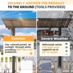 Freestanding Gazebo Outdoor Pergola For Patio - Image 2
