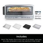 Ninja Flip Toaster Oven & Air Fryer, 8-in-1 Functionality, Flip Up & Away Capability for Storage Space SP151