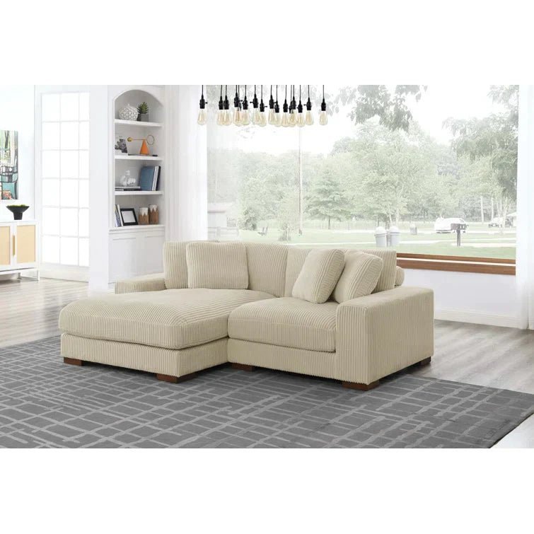 Gwendoly 89.5" Wide Left Hand Facing Sofa and Chaise - Image 8