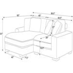 Gwendoly 89.5" Wide Left Hand Facing Sofa and Chaise - Image 17