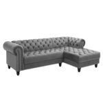 Lora 2 - Piece Velvet Sectional - Image 7