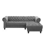 Lora 2 - Piece Velvet Sectional - Image 6