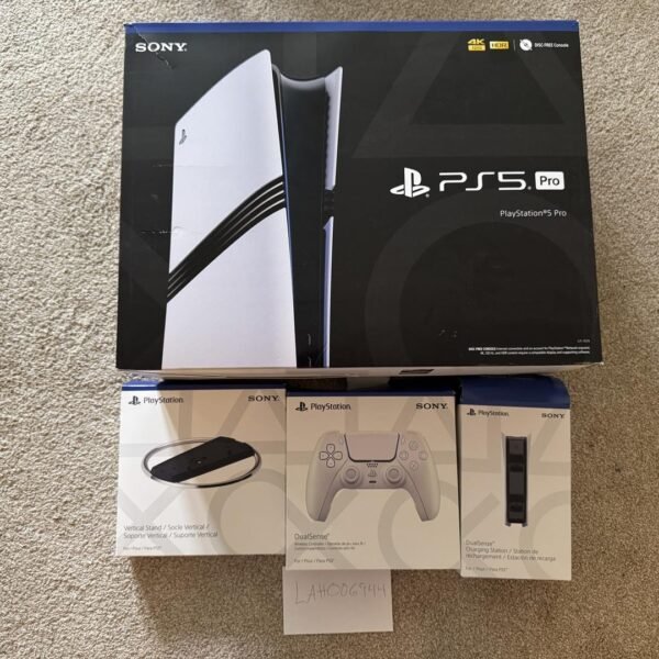 PS5 Pro Bundle: 2 controllers, Pulse headset, controller dock & stand w/ original packaging