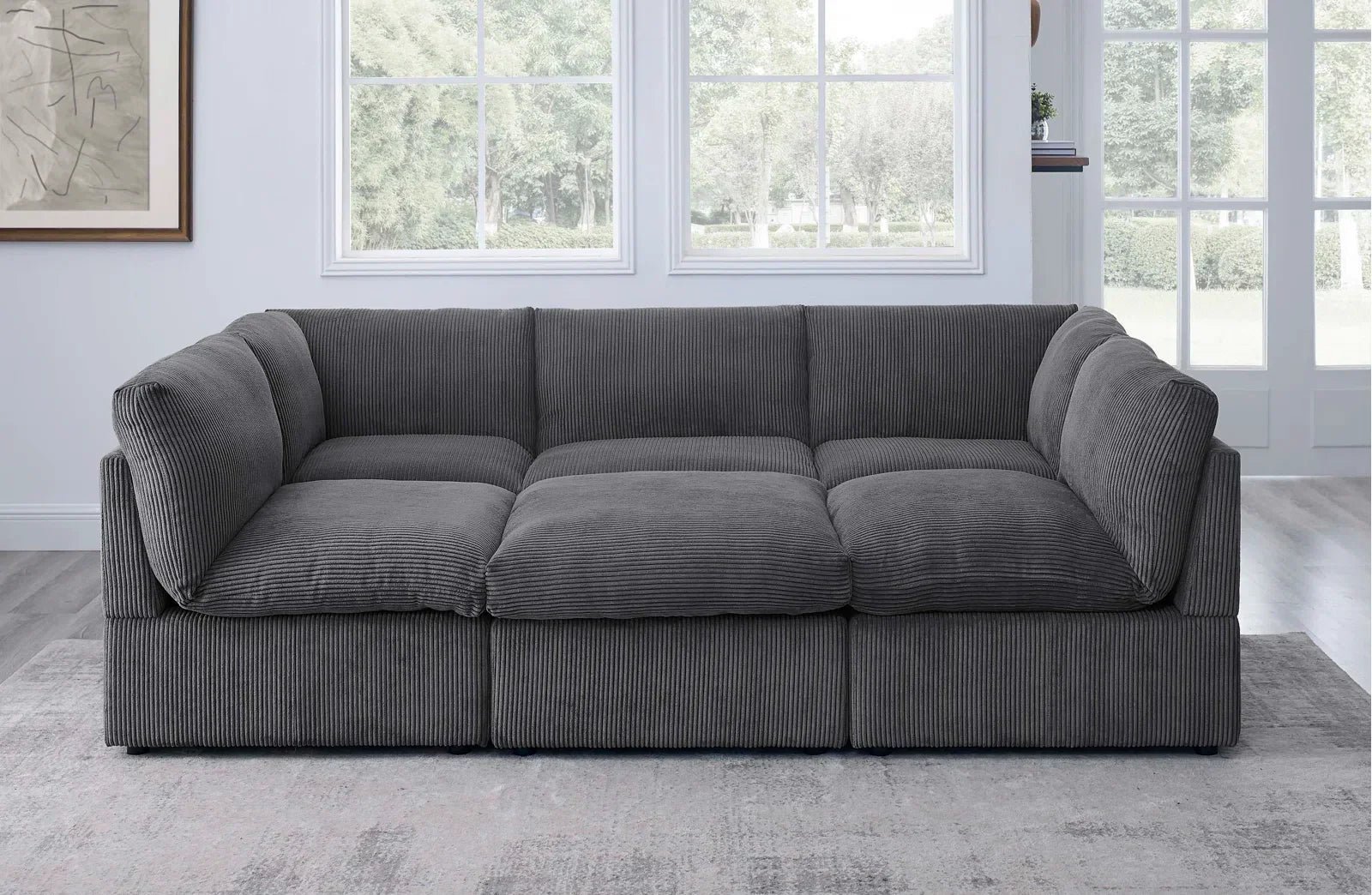 Priyen 98" Wide Symmetrical Modular Corner Sectional - Image 11