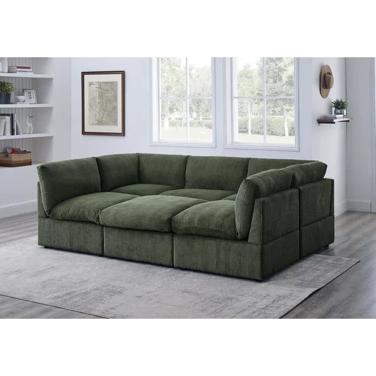 Priyen 98" Wide Symmetrical Modular Corner Sectional - Image 8
