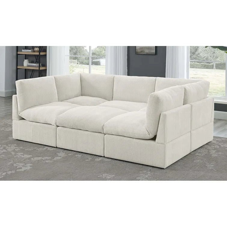 Priyen 98" Wide Symmetrical Modular Corner Sectional - Image 4