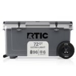 Wheeled Hard-Sided Ice Chest Cooler, Ultra-Light, Fits 96 Cans, Grey - Image 5