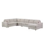 Redwater 146.5" Wide Right Hand Facing Modular Sofa & Chaise - Image 6