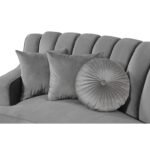 Steubenville 141.34" Wide Velvet Modular Sectional - Image 17