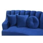 Steubenville 141.34" Wide Velvet Modular Sectional - Image 10