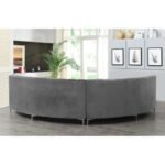 Steubenville 141.34" Wide Velvet Modular Sectional - Image 22