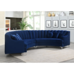 Steubenville 141.34" Wide Velvet Modular Sectional - Image 16