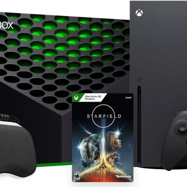 Latest Xbox Series X Gaming Console Bundle - 1TB SSD Black Xbox Console and Wireless Controller with Starfield and Mytrix Controller Protective Case