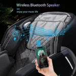 Zero Gravity Massage Chair, SL-Track, Full Body, Waist Heating, Foot Rollers, Airbags, Bluetooth Speaker, 6 Modes, 5 Techniques, 4D, 3 Intensity and Speed Optional, 2 LED Lights, 1 Remote Controller - Image 7