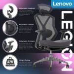 Lenovo - Legion Mesh Gaming Chair - Space Gray - Image 4