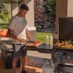 Forged 4 Burner Liquid Propane Outdoor Griddle with Hood Black - Image 3