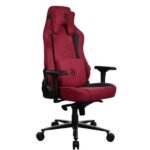 Arozzi - Vernazza Series Top-Tier Premium Supersoft Upholstery Fabric Gaming Chair - Bordeaux - Image 6