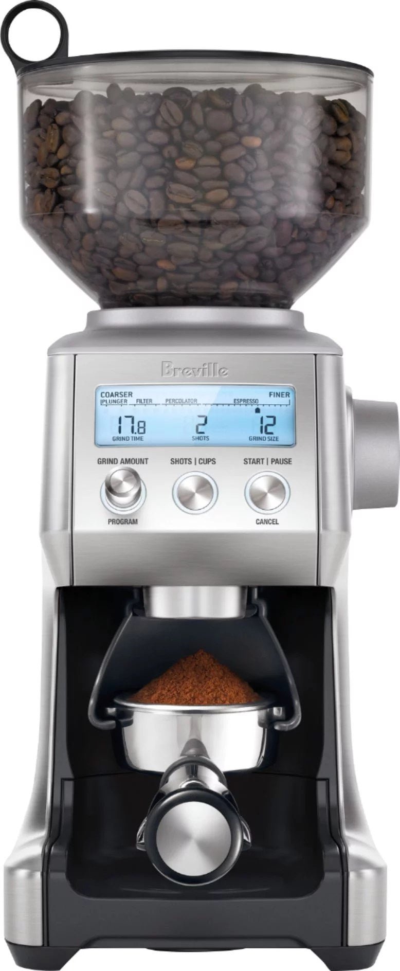img-1060.jpg Breville – the Smart Grinder Pro 12-Cup Coffee Grinder – Stainless Steel - Image 1