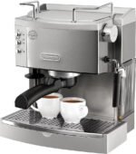 De’Longhi – Espresso Machine with 15 bars of pressure, Milk Frother and removable water tank – Stainless Steel - Image 3